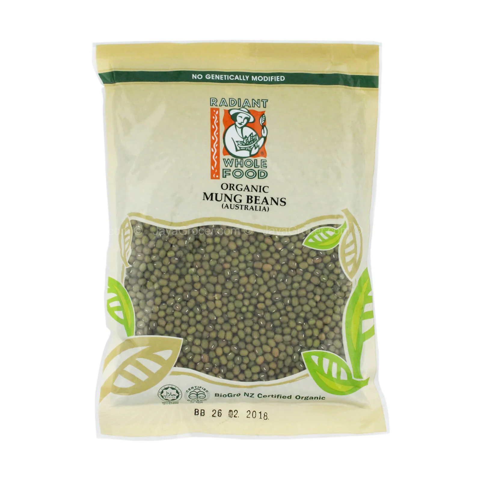 Radiant Whole Food Organic Australian Mung Beans 500g - Image 2