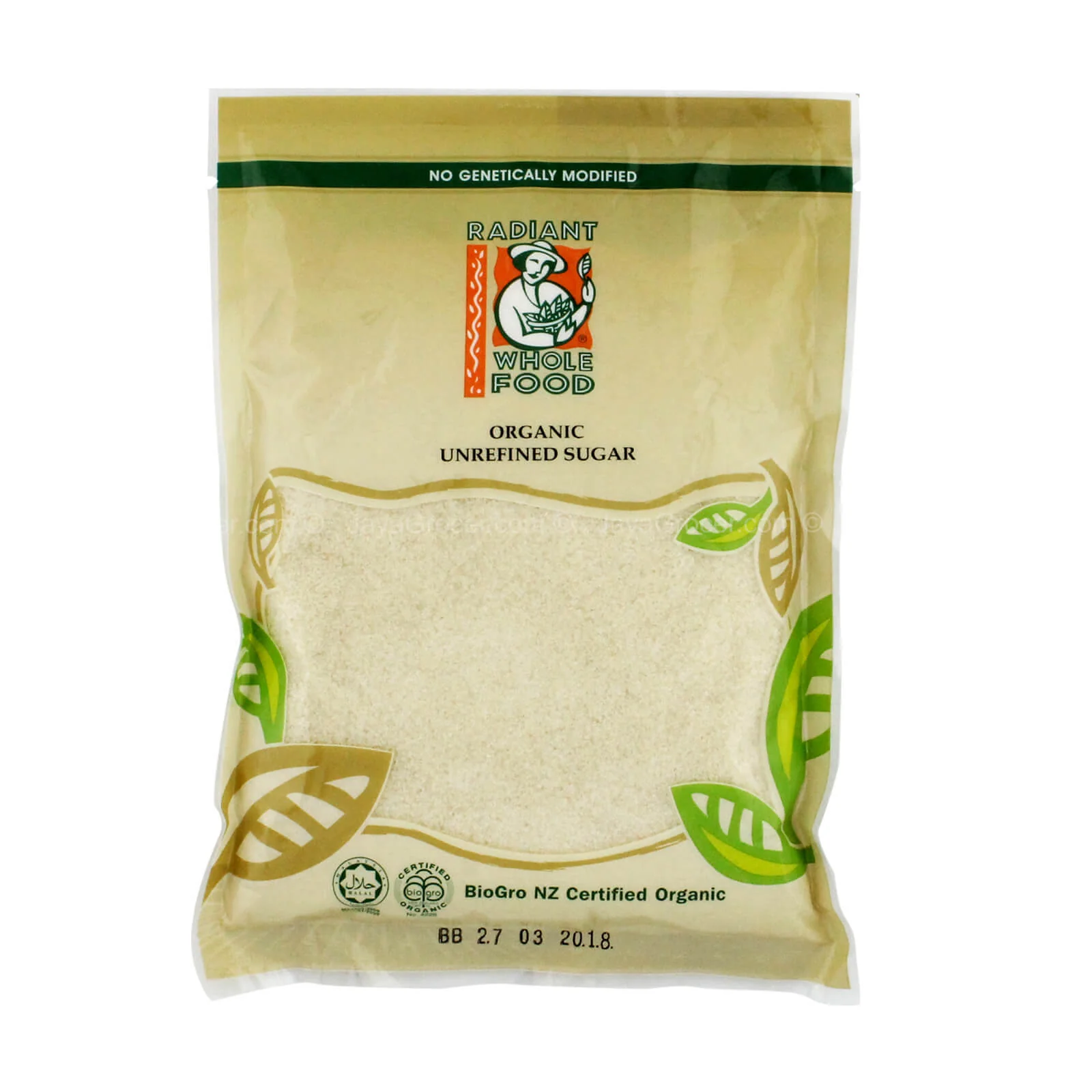 Radiant Organic Unrefined Sugar 500g - Image 2