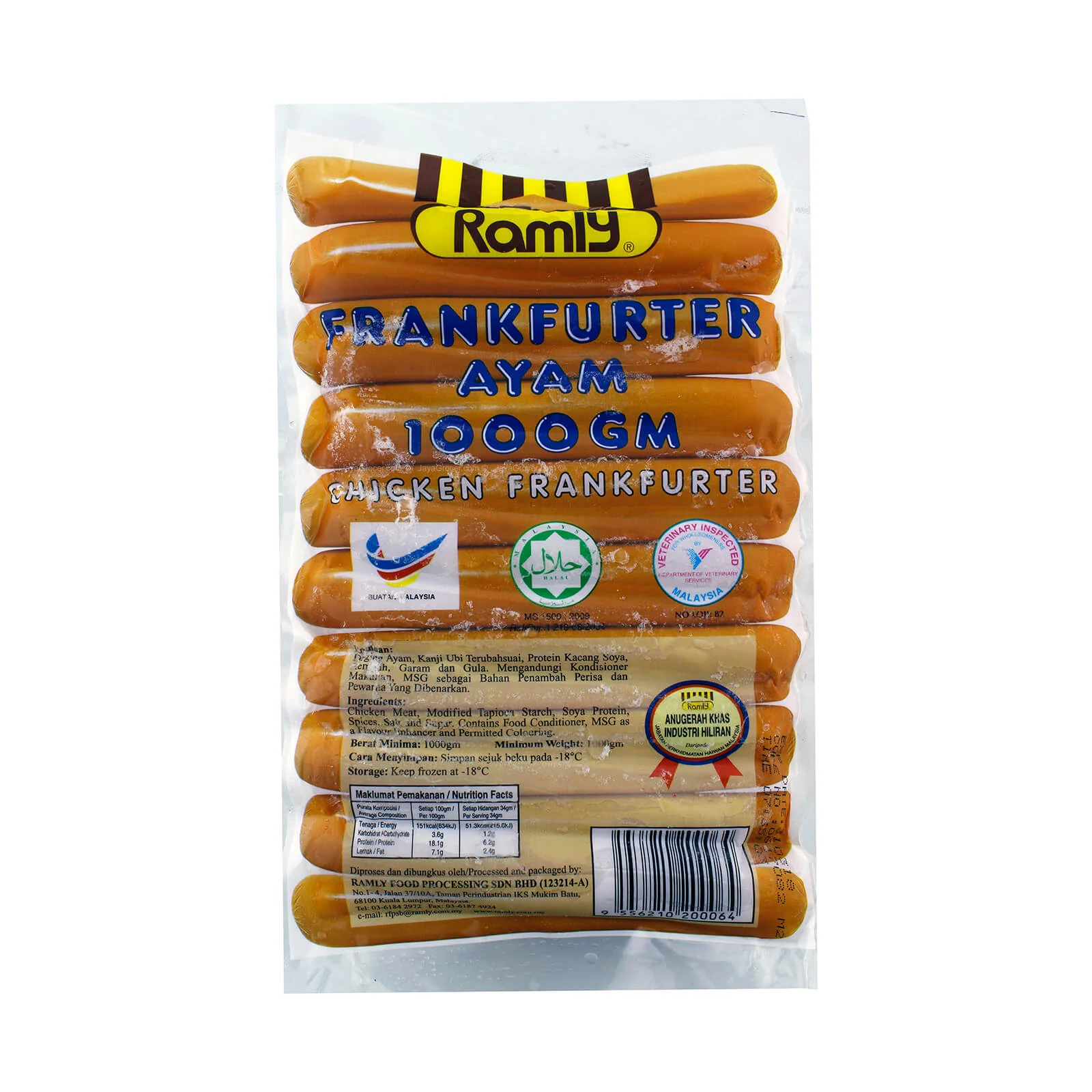 Ramly Chicken Frankfurter 1kg - Image 2
