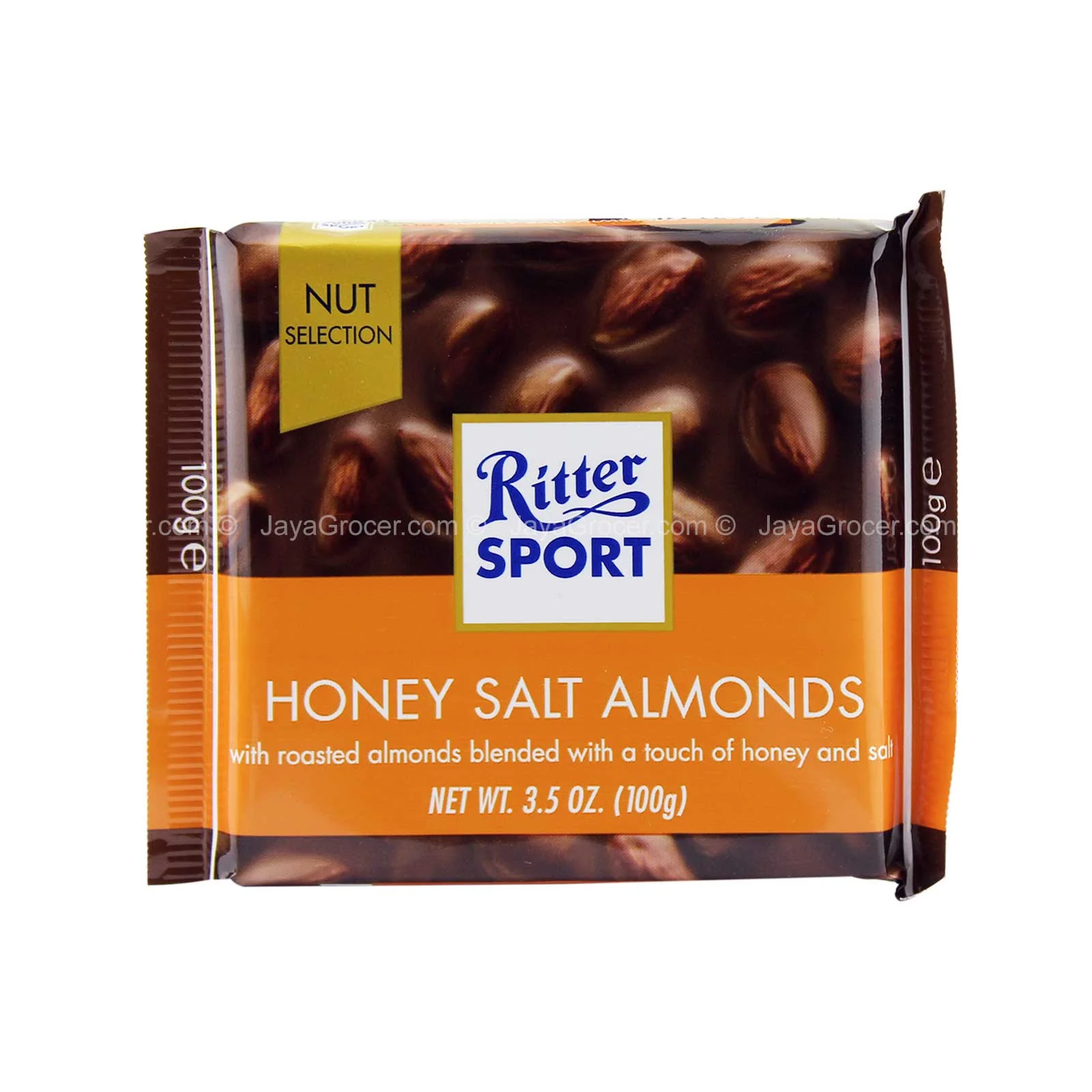 Ritter Sport Honey Salt Almonds Chocolate Bar 100g - Image 2