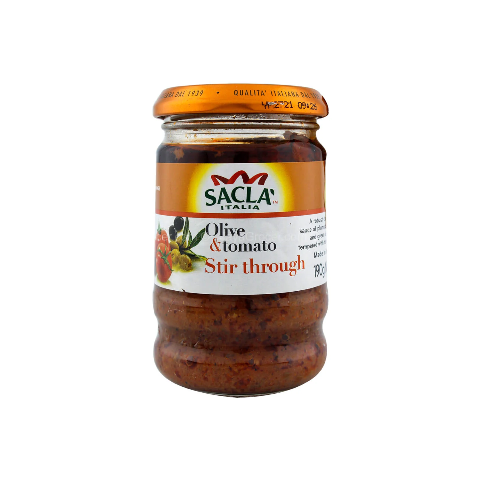 Sacla Olive and Tomato Pasta Sauce 190g - Image 2