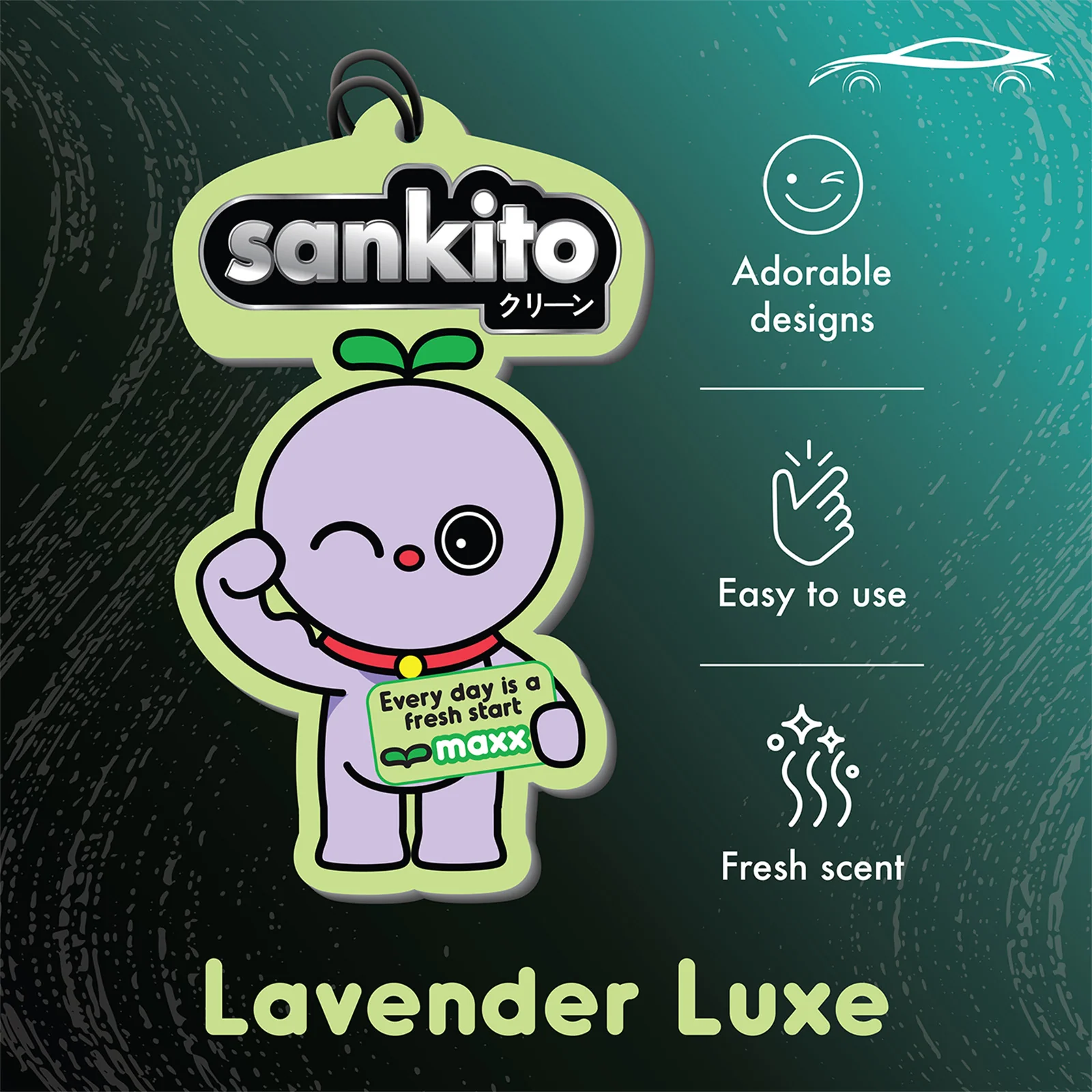 Sankito Car Fragrance Card - Lavender Luxe - Image 2