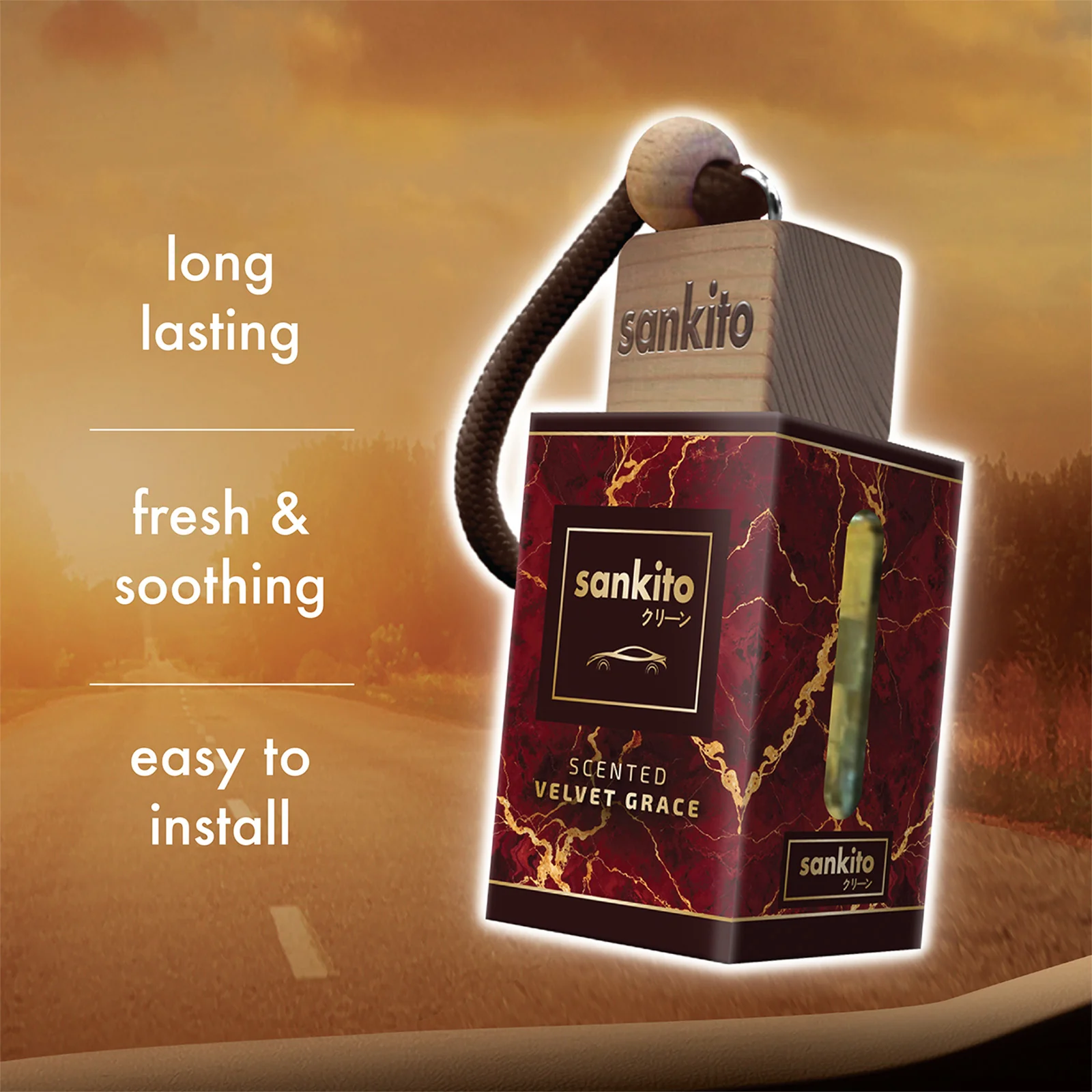 Sankito Car Hanging Perfume - Velvet Grace 6ml - Image 2