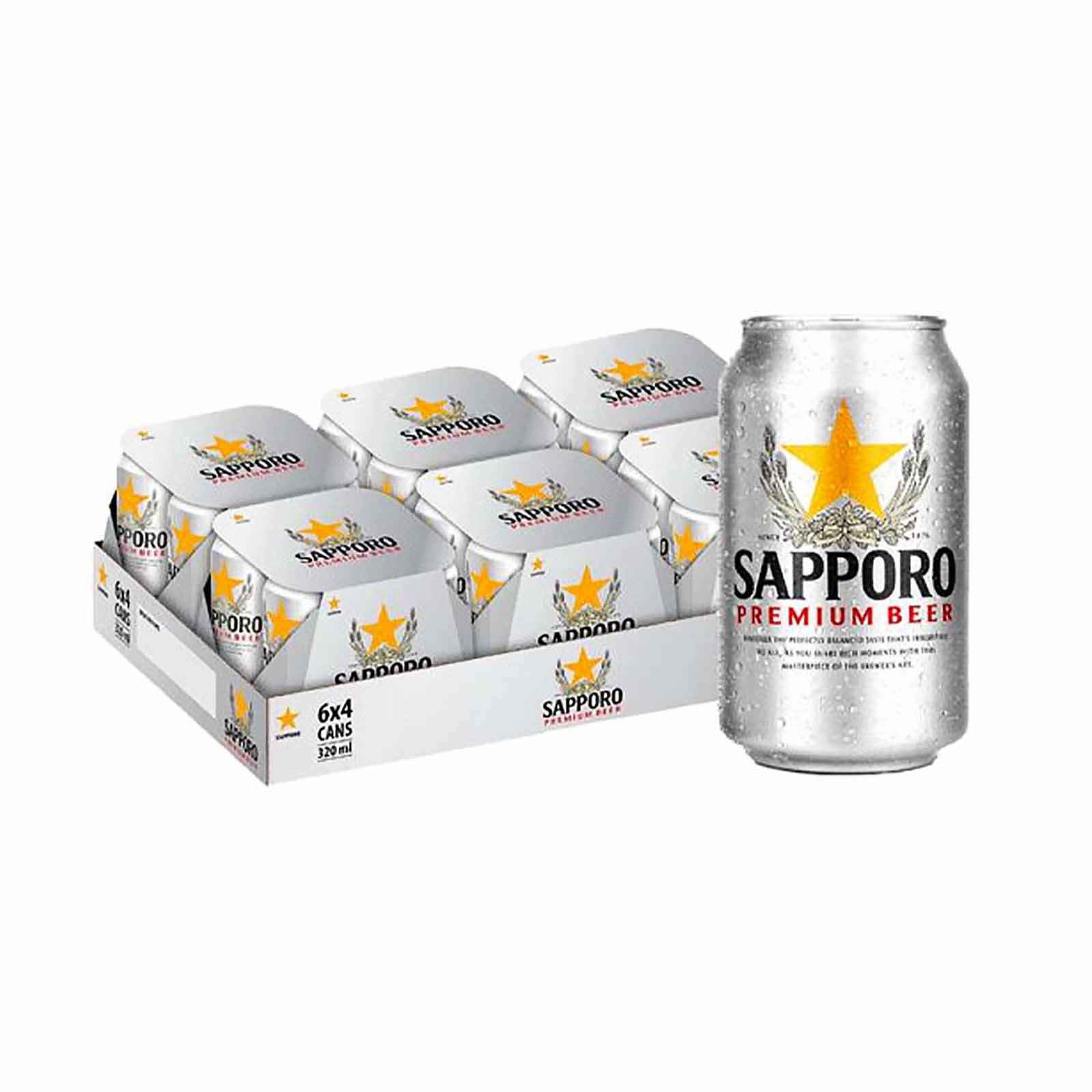 Sapporo Beer Can 320ml - Image 3