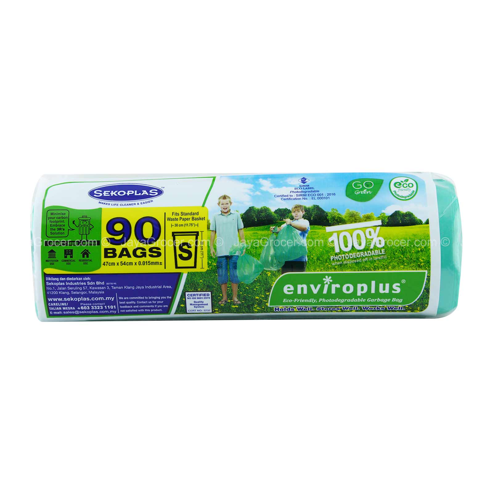 Sekoplas Enviroplus Small Garbage Bags 90pcs/pack - Image 2