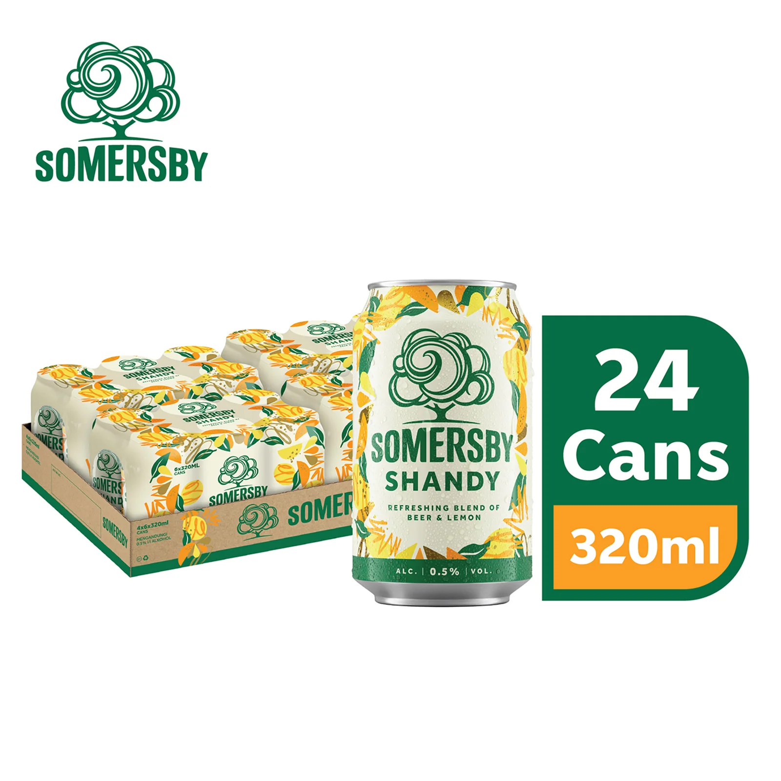 Somersby Shandy Can 320ml - Image 2