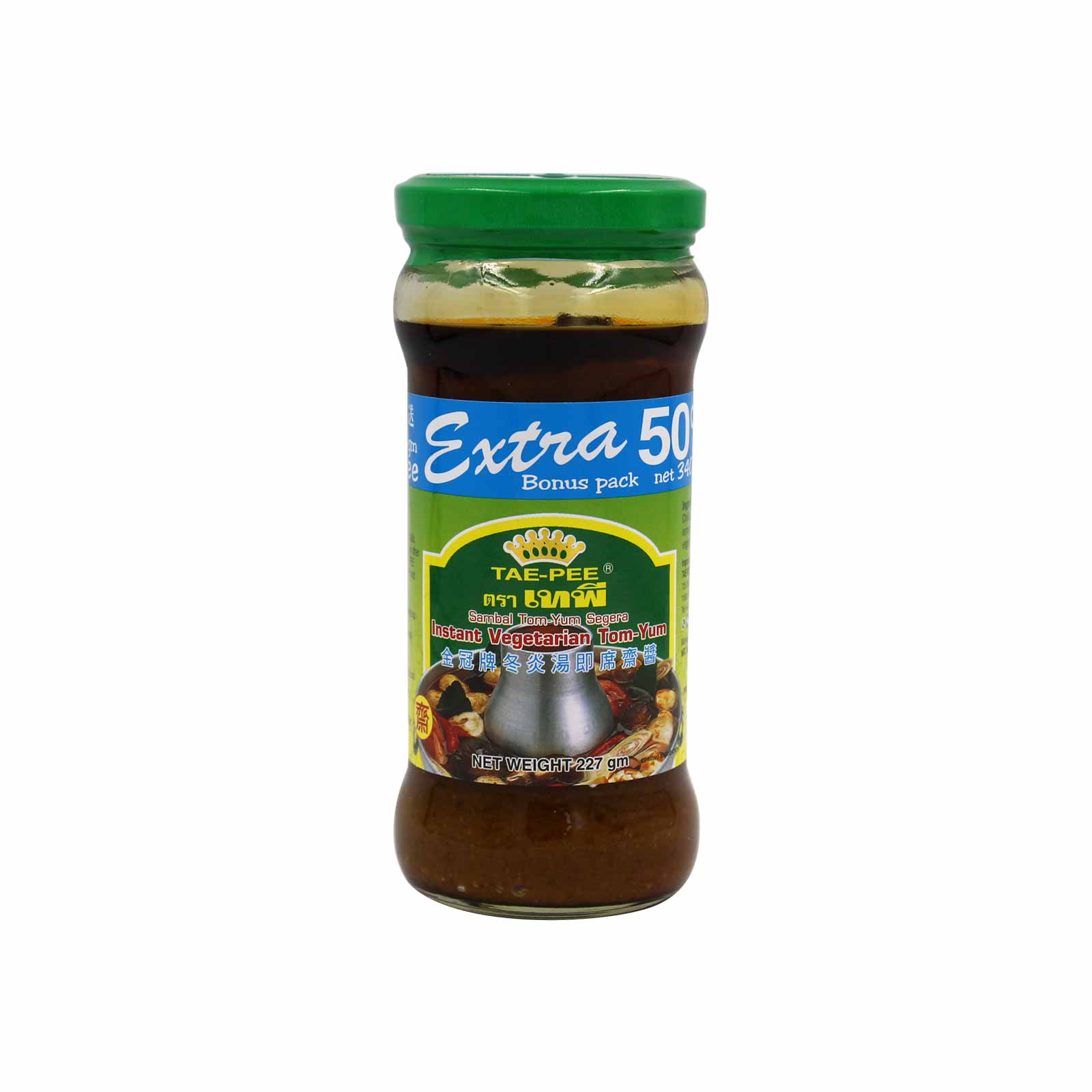 Tae-Pee Instant Vegetarian Tom Yum Paste 227g - Image 2