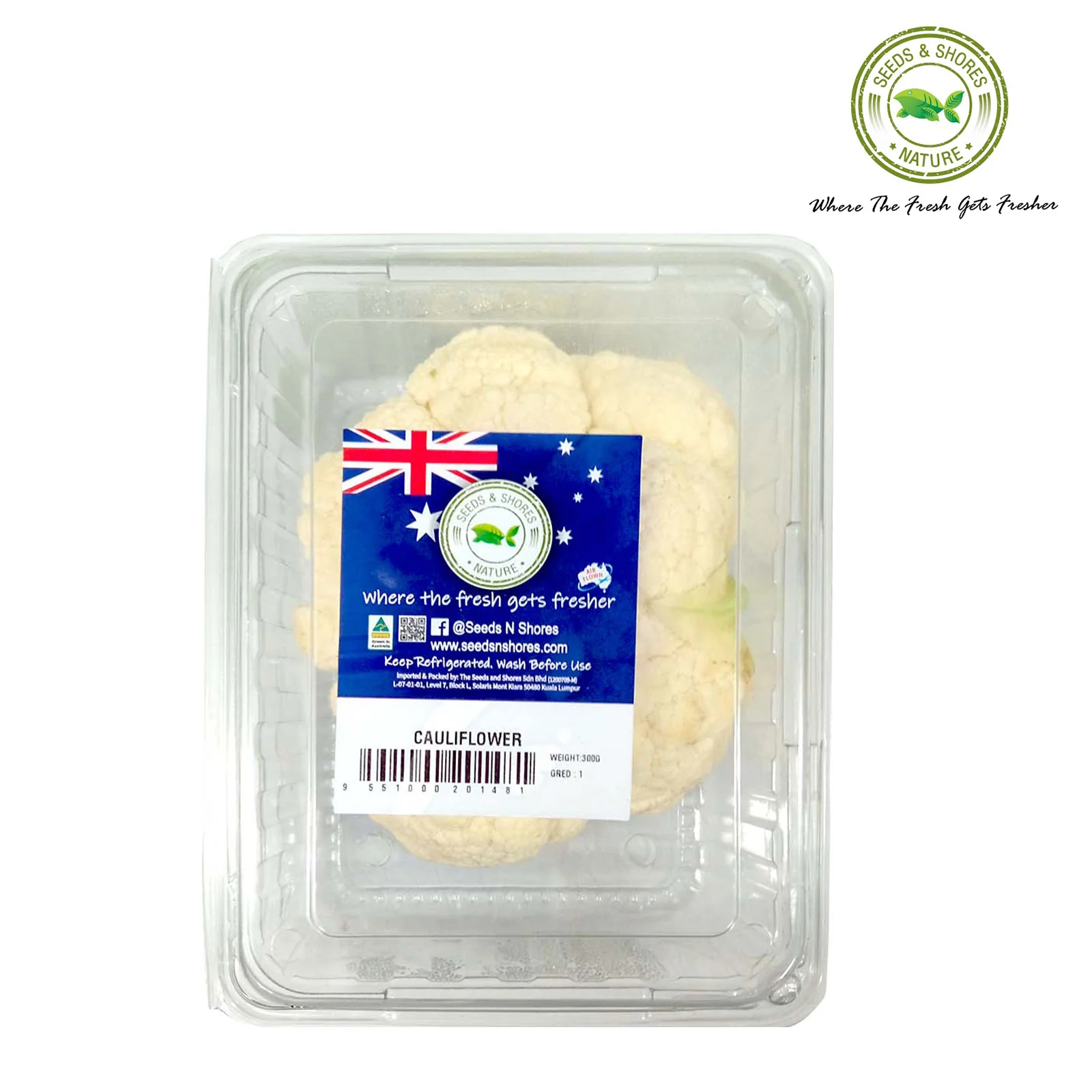 The Seeds and Shores White Cauliflower (Australia) 300g - Image 2