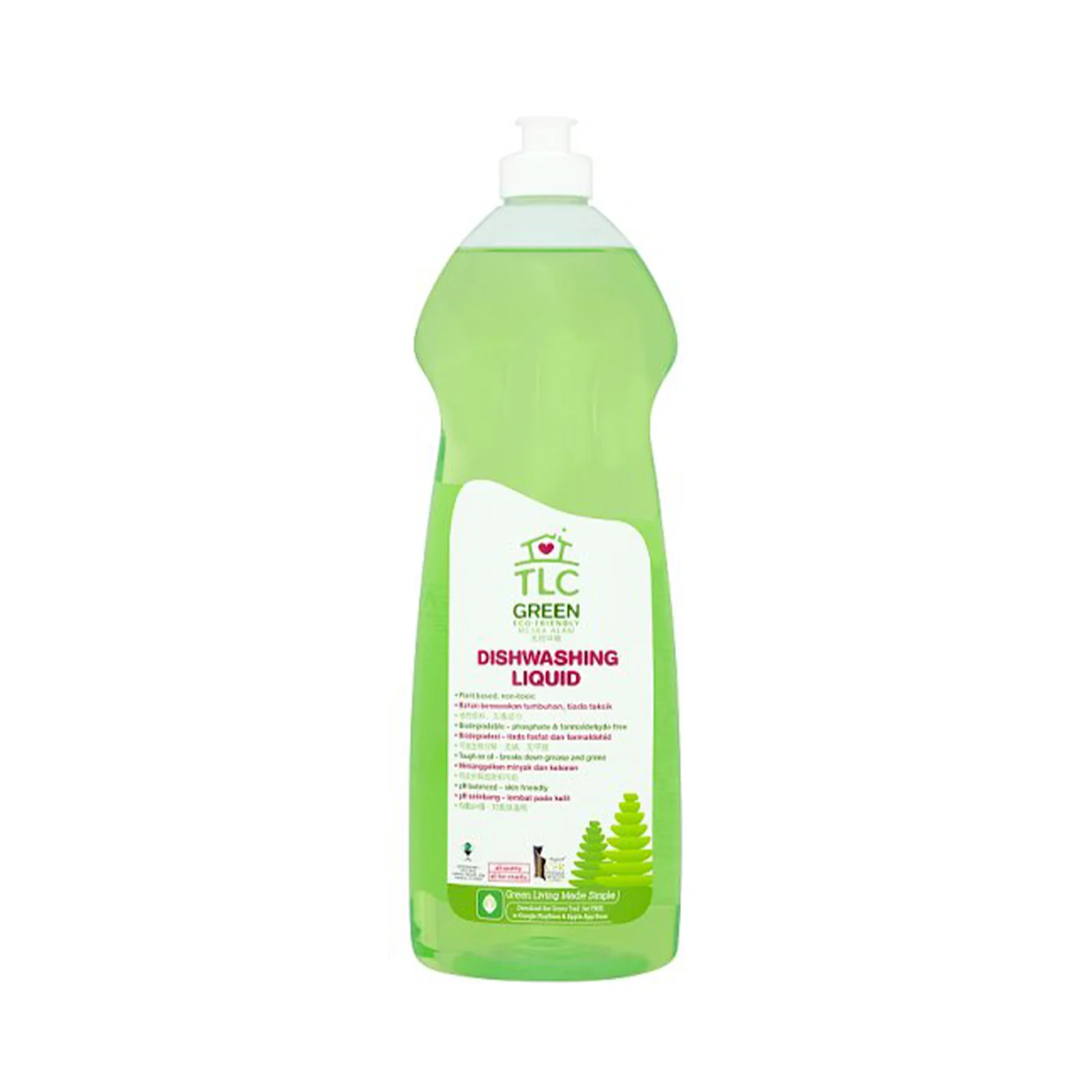 TLC Green Dishwashing Liquid 1L - Image 2