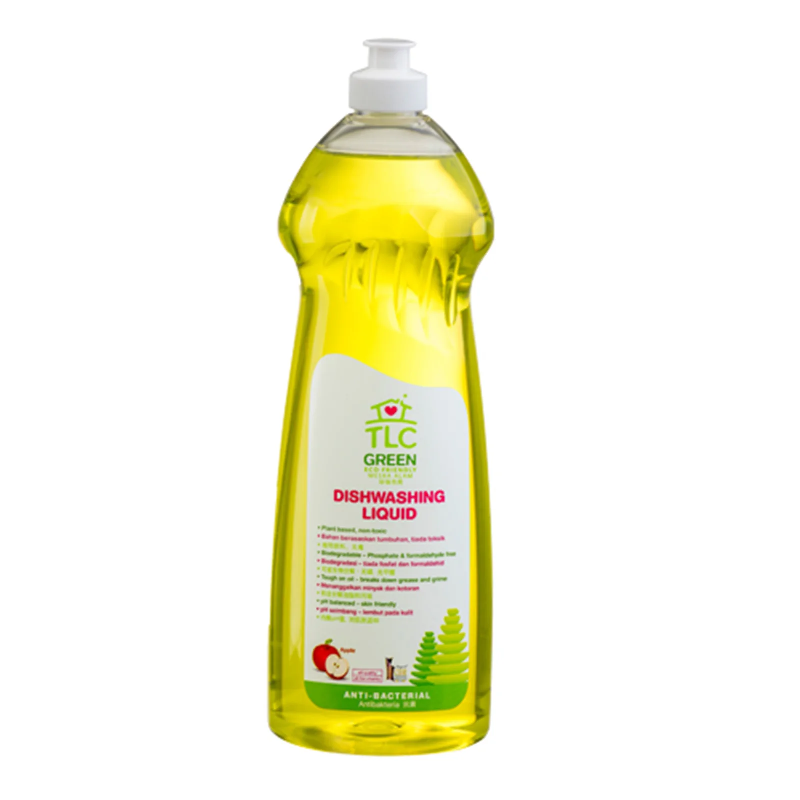 TLC Green Dishwashing Liquid Apple 1L - Image 2