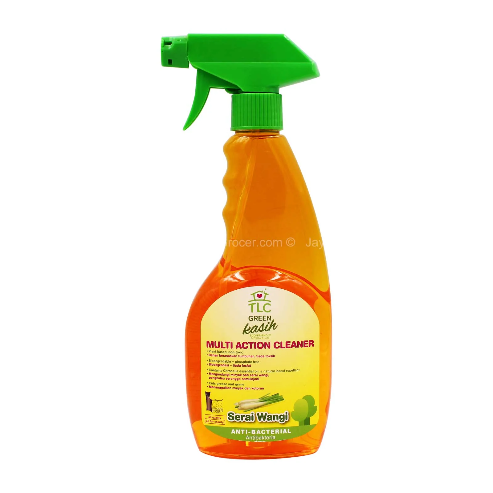 TLC Green Multi Action Serai Wangi Cleaner 500ml - Image 2