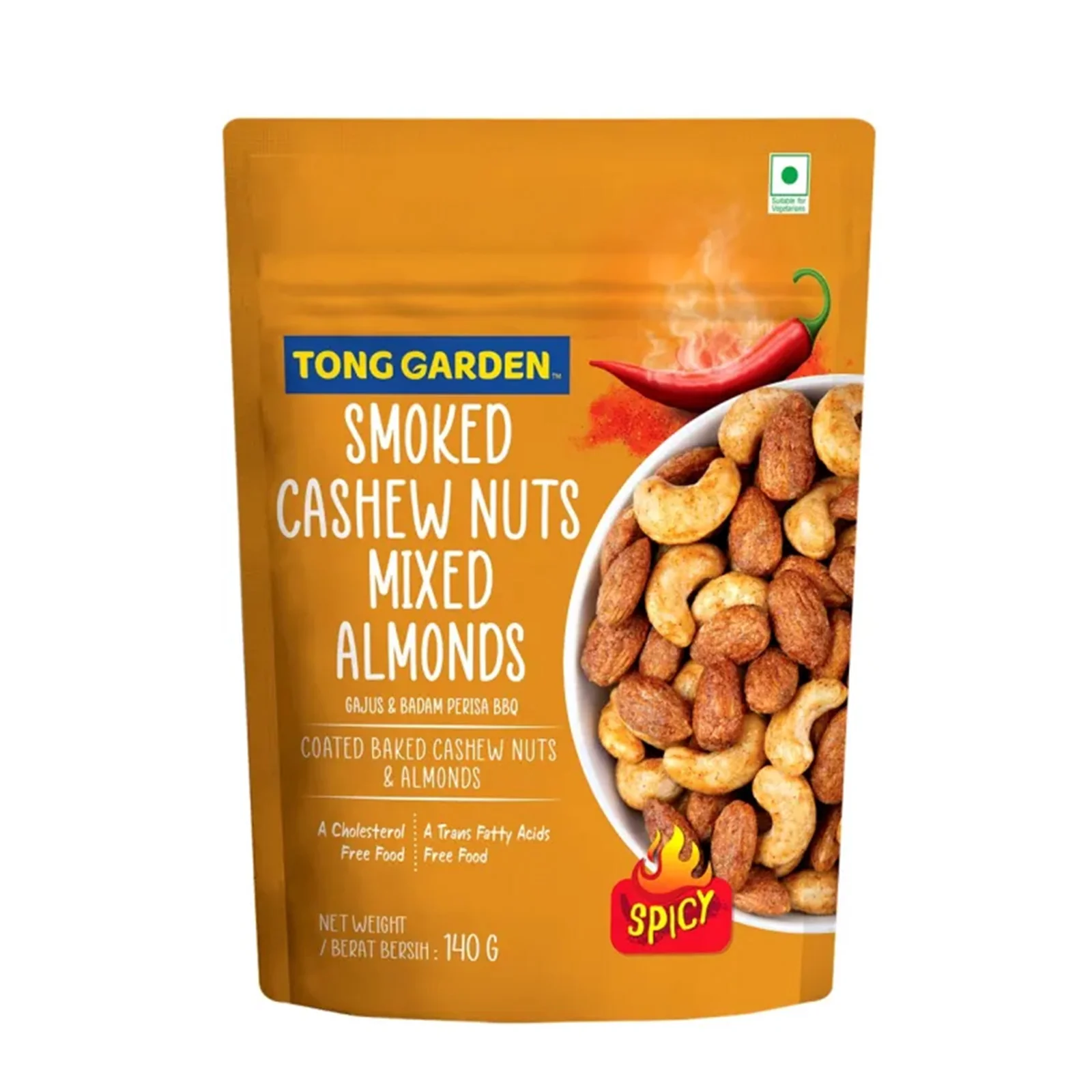 Tong Garden Smoked Cashew Nuts and Almonds 140g - Image 2
