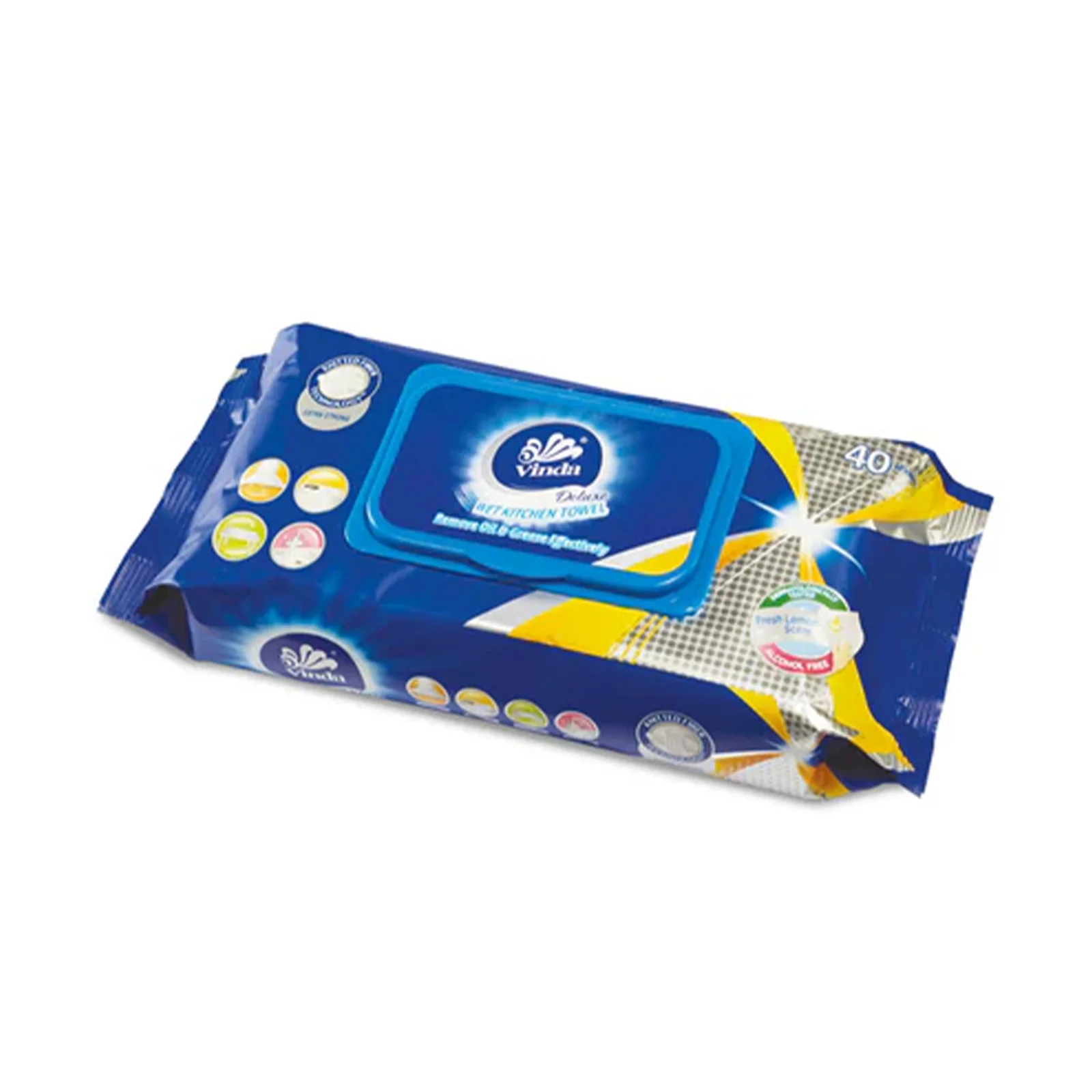 Vinda Deluxe Lavender Kitchen Wet Wipes 40sheets/pack - Image 2