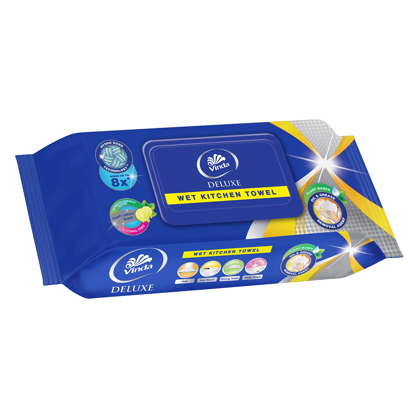 Vinda Deluxe Wet Kitchen Towel 40sheets x 2 - Image 2