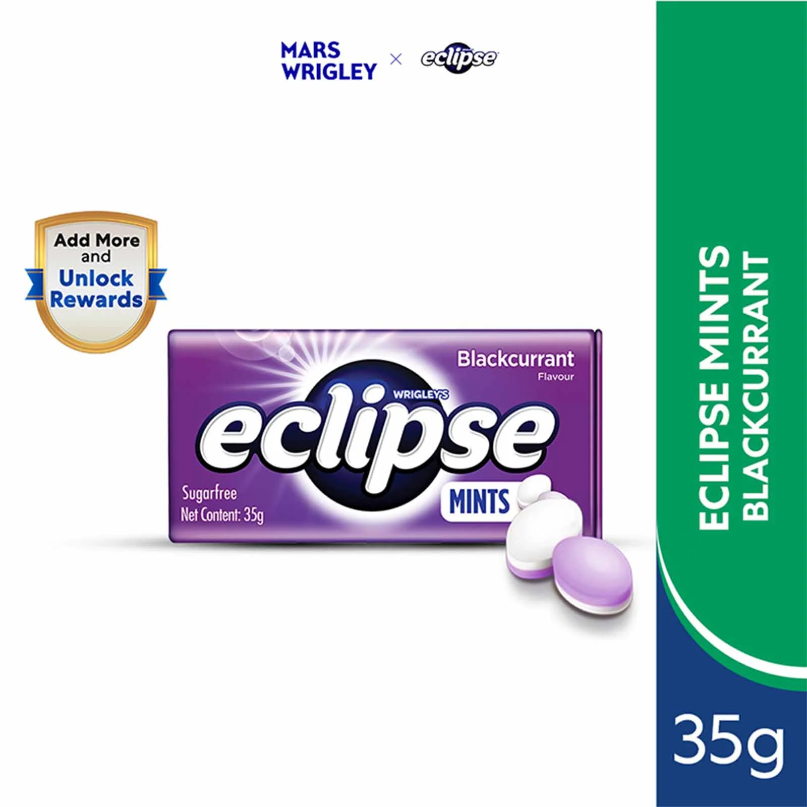 Eclipse Blackcurrant Mints 35g - Image 2