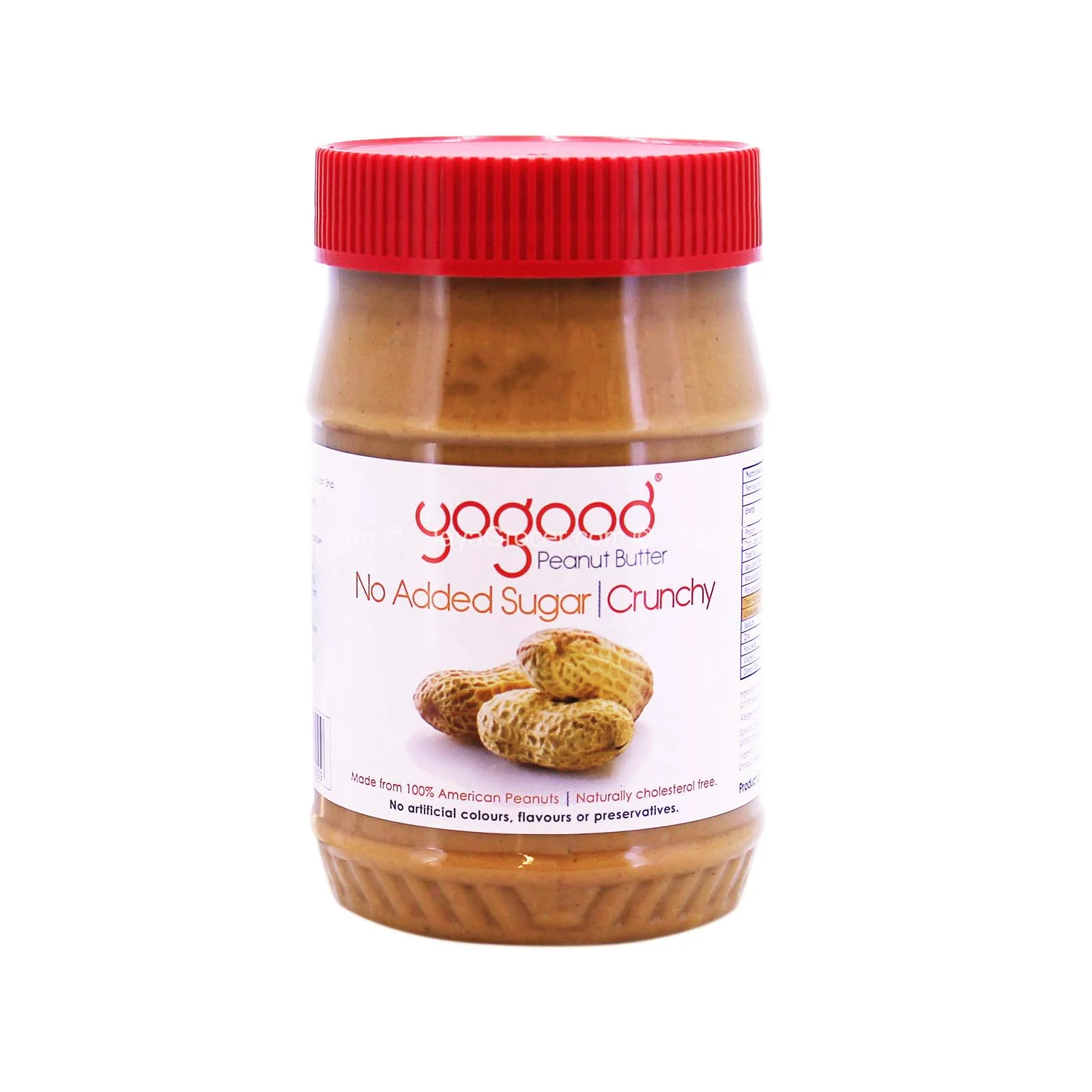 Yogood No Added Sugar Crunchy Peanut Butter 453g - Image 2